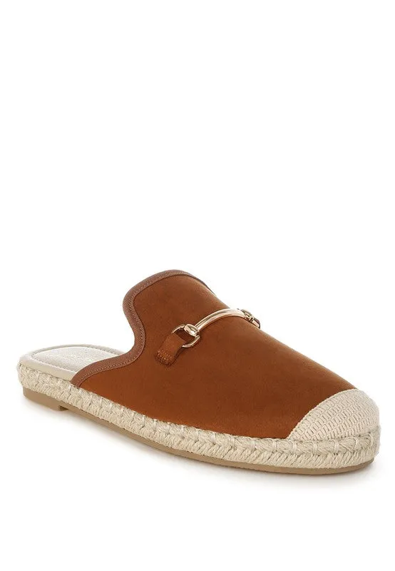 Nazaya Horsebit Detail Espadrilles Mules for Women