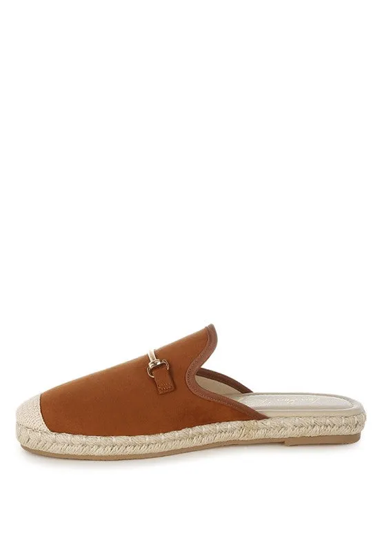 Nazaya Horsebit Detail Espadrilles Mules for Women