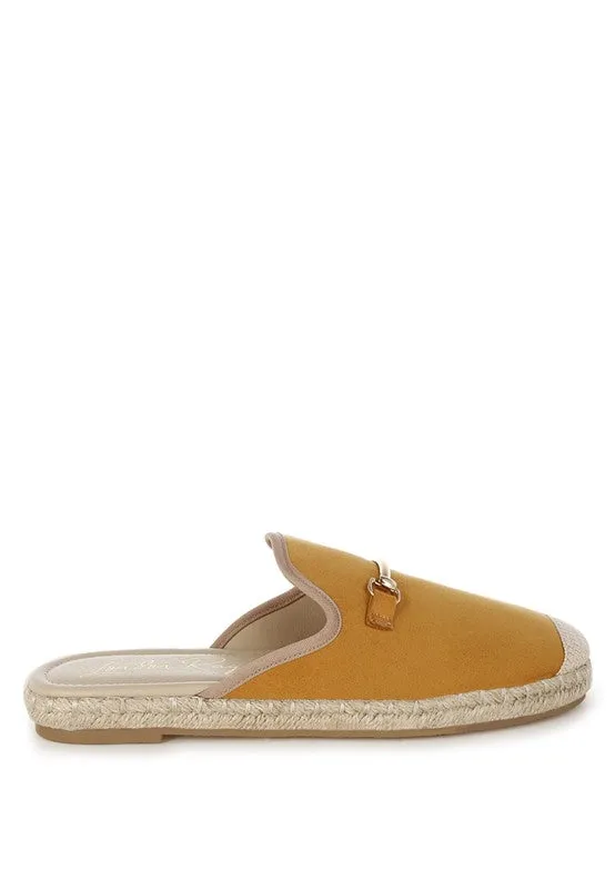 Nazaya Horsebit Detail Espadrilles Mules for Women
