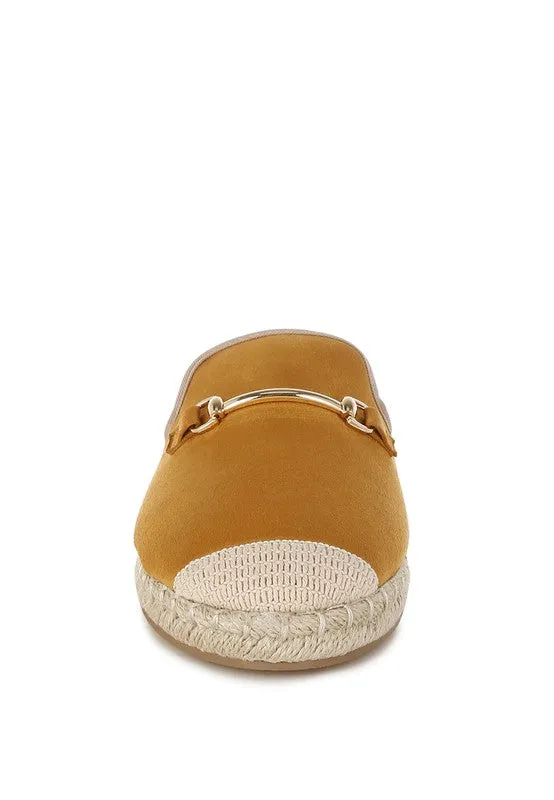 Nazaya Horsebit Detail Espadrilles Mules for Women