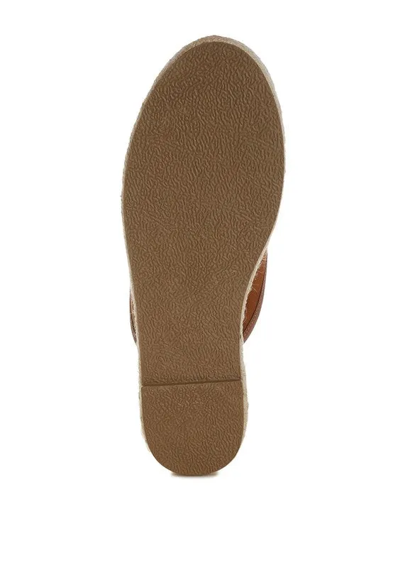 Nazaya Horsebit Detail Espadrilles Mules for Women