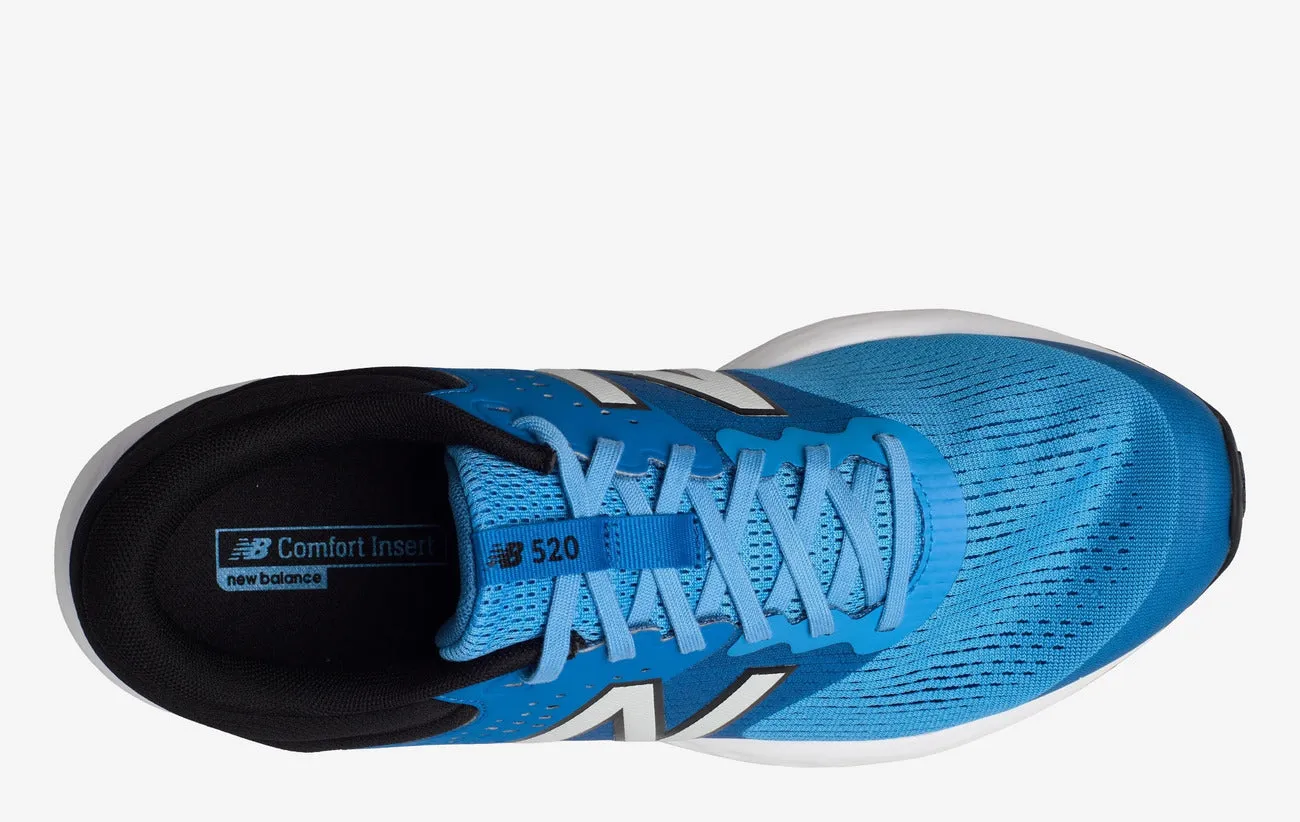 New Balance M520CL7 Walking-Sneaker für Herren in weiter Passform - Hellblau/Schwarz