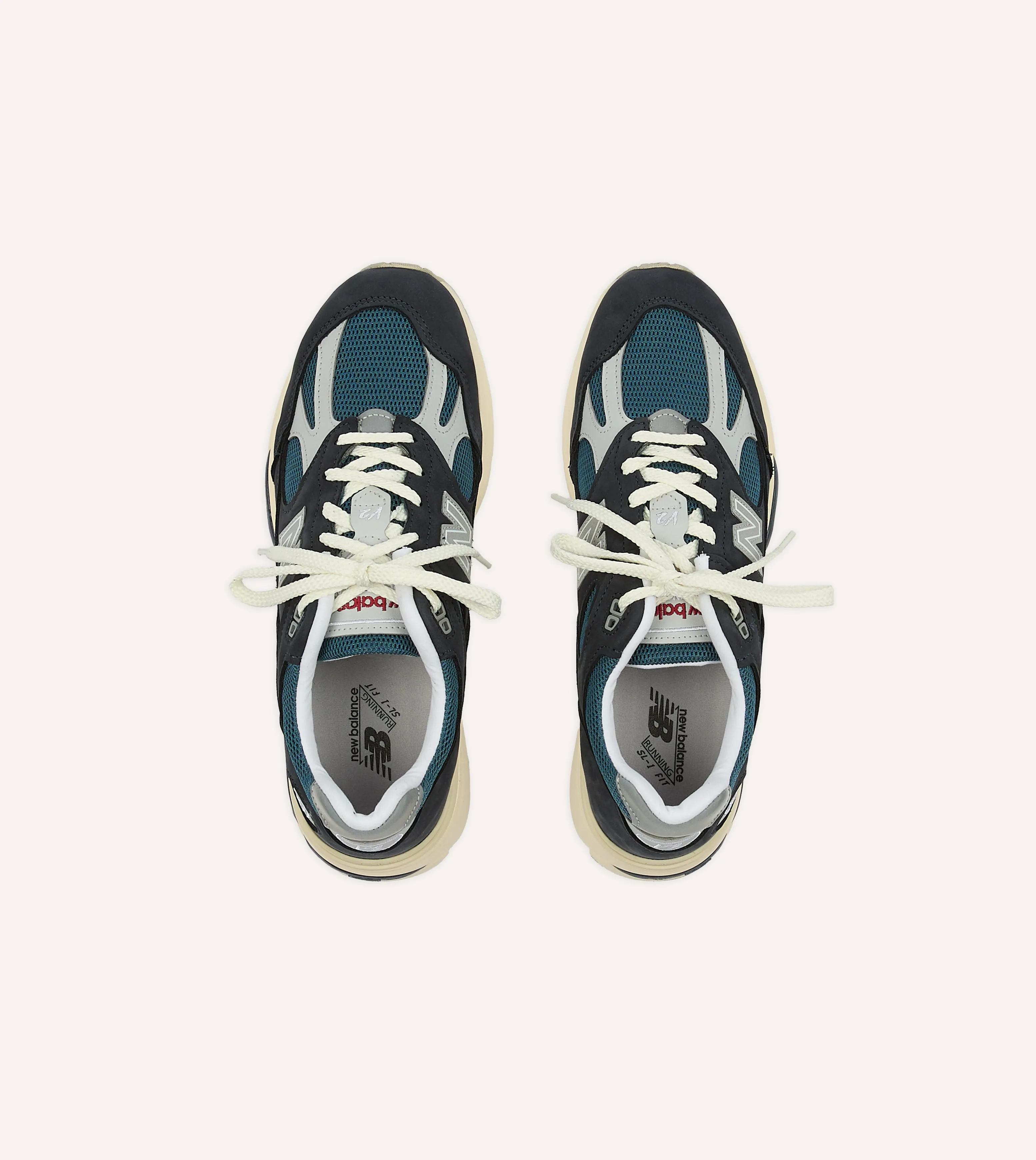 New Balance Navy 'Vintage Sport' Made in UK 991v2 Trainers