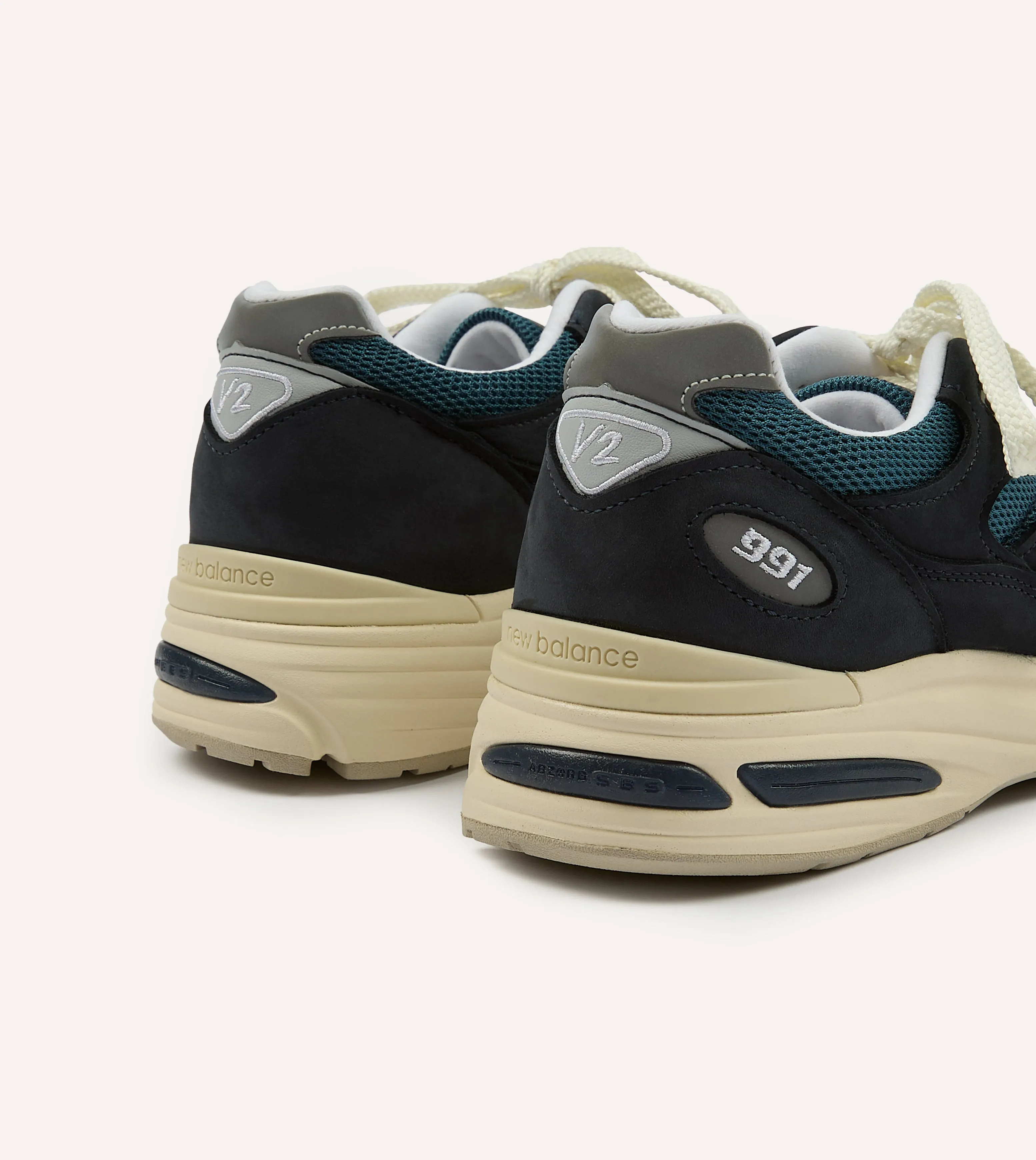 New Balance Navy 'Vintage Sport' Made in UK 991v2 Trainers