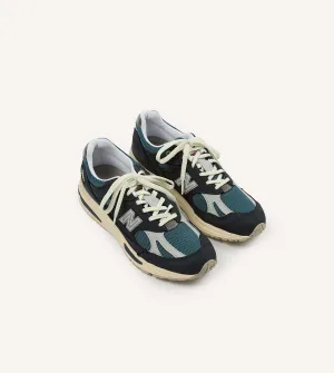 New Balance Navy 'Vintage Sport' Made in UK 991v2 Trainers