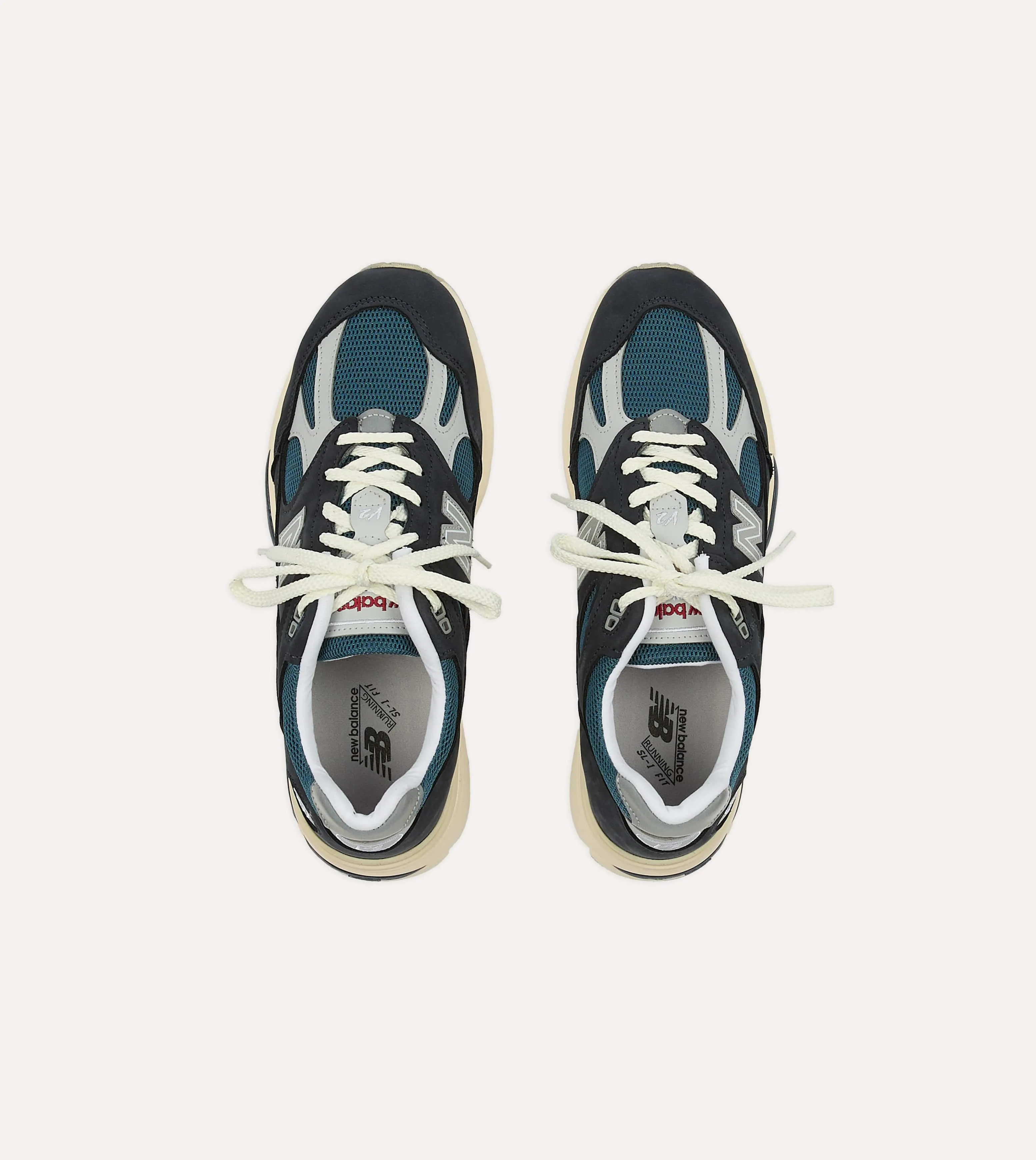 New Balance Navy 'Vintage Sport' Made in UK 991v2 Trainers