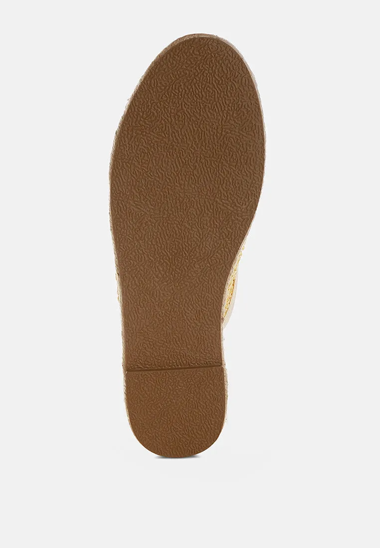 Nongai Raffia Espadrilles Mules