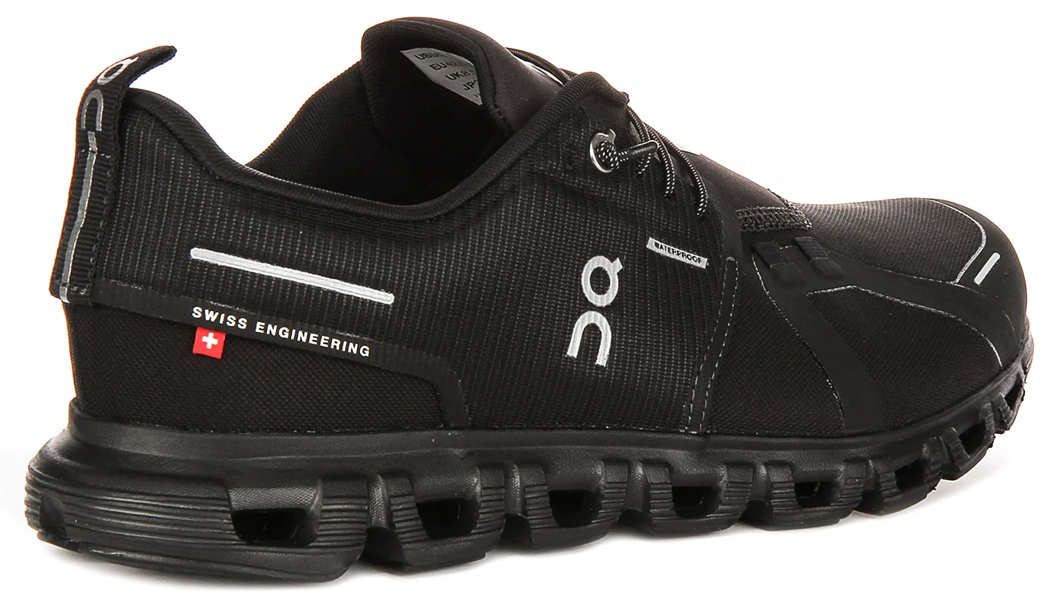 On Running Cloud 6 Waterproof In All Black For Women