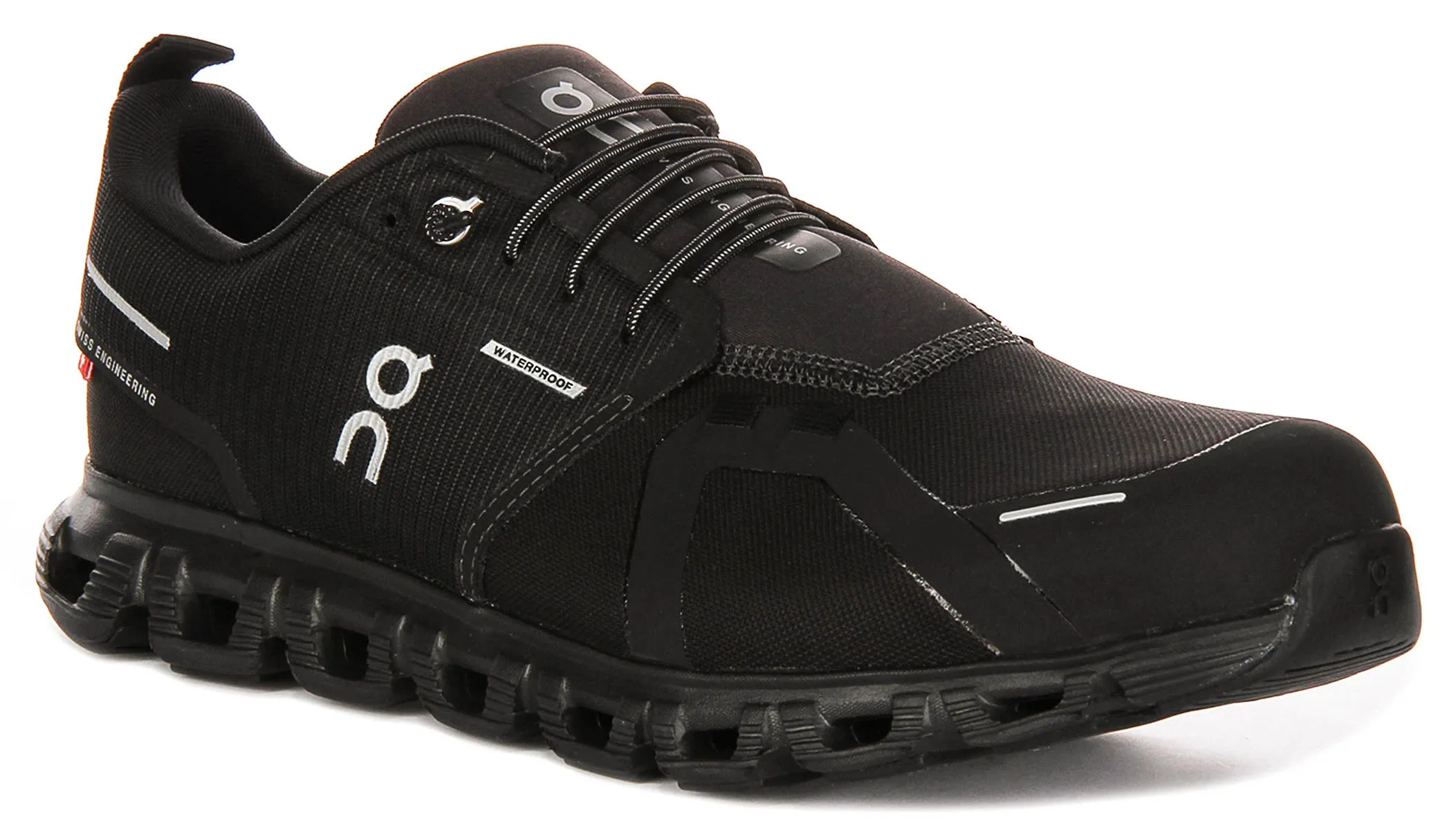 On Running Cloud 6 Waterproof In All Black For Women
