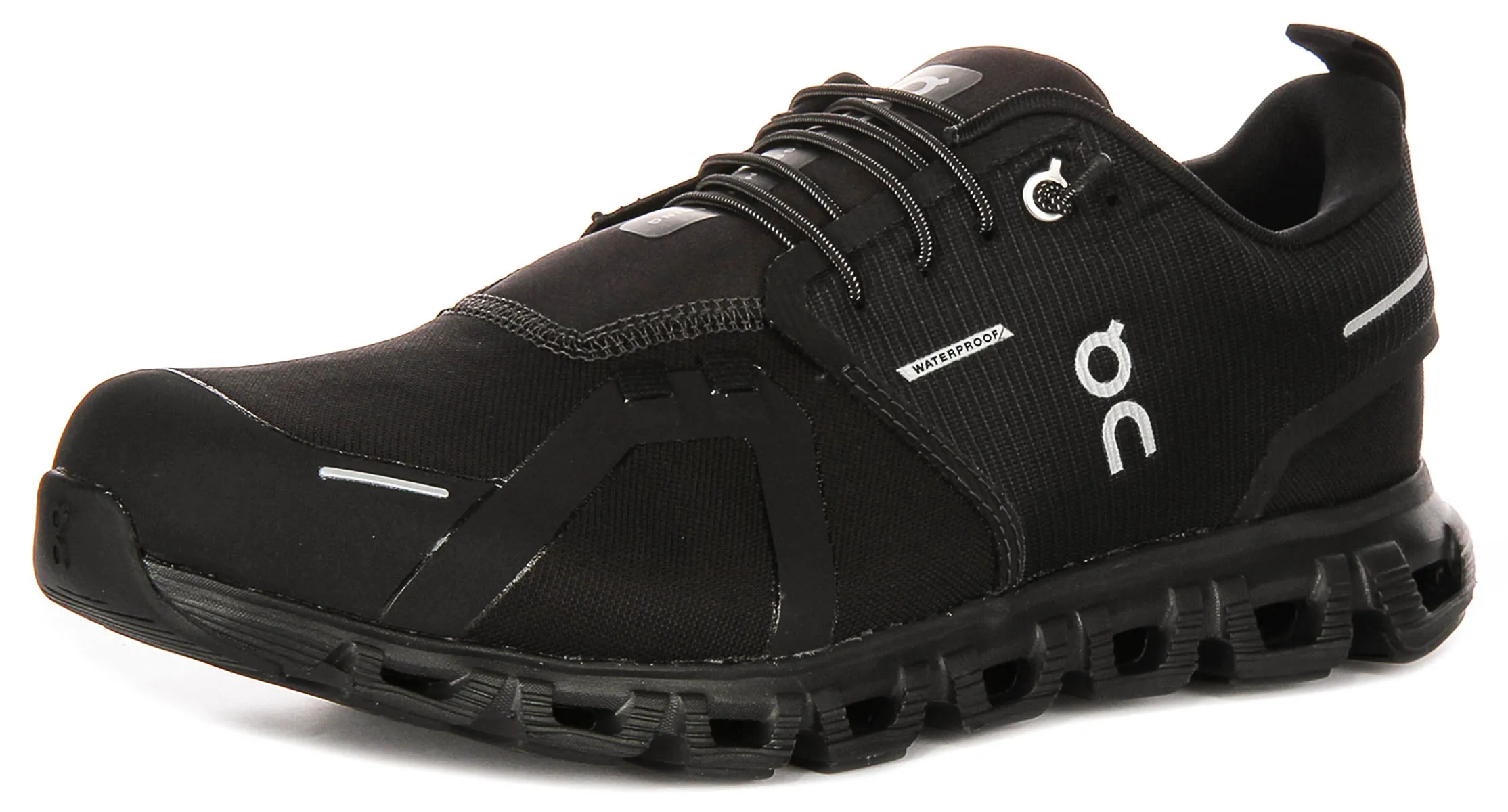 On Running Cloud 6 Waterproof In All Black For Women