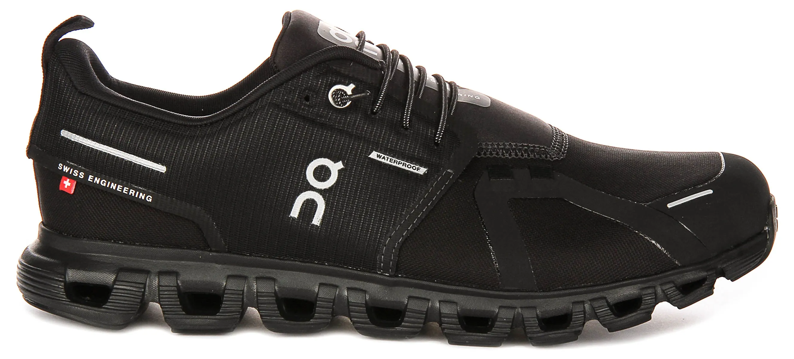 On Running Cloud 6 Waterproof In All Black For Women