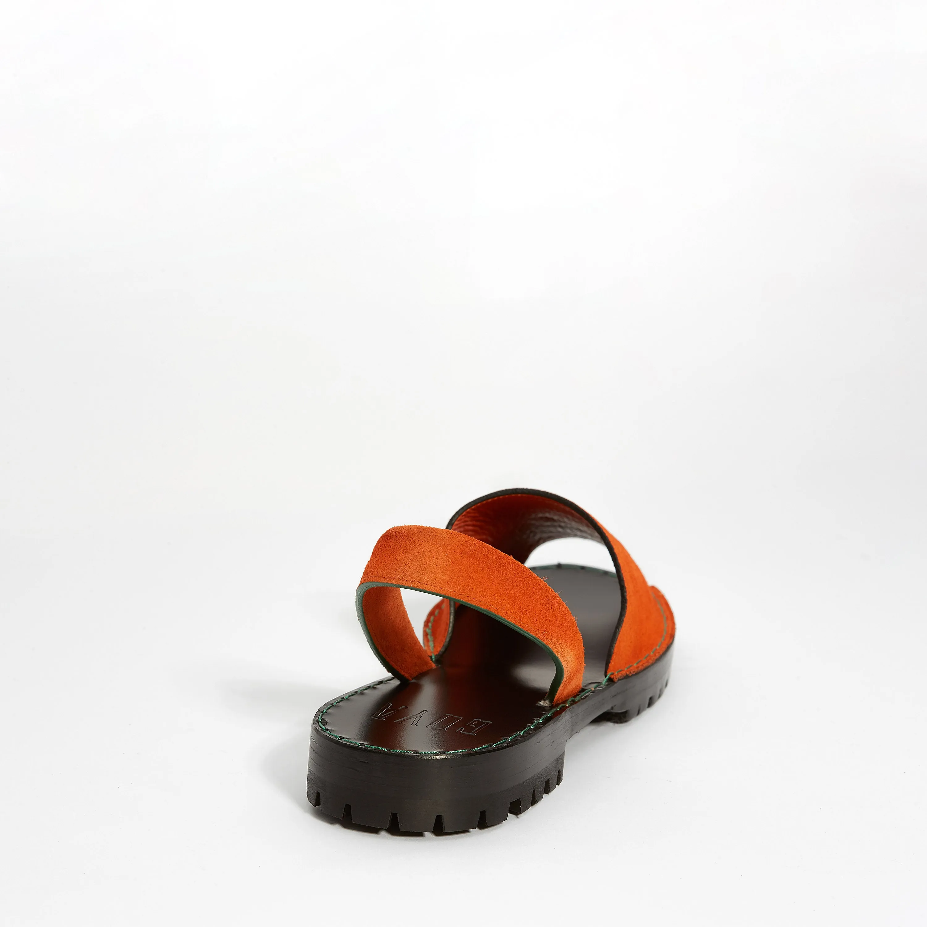 Orange Suede Goya Slide