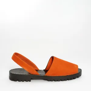 Orange Suede Goya Slide