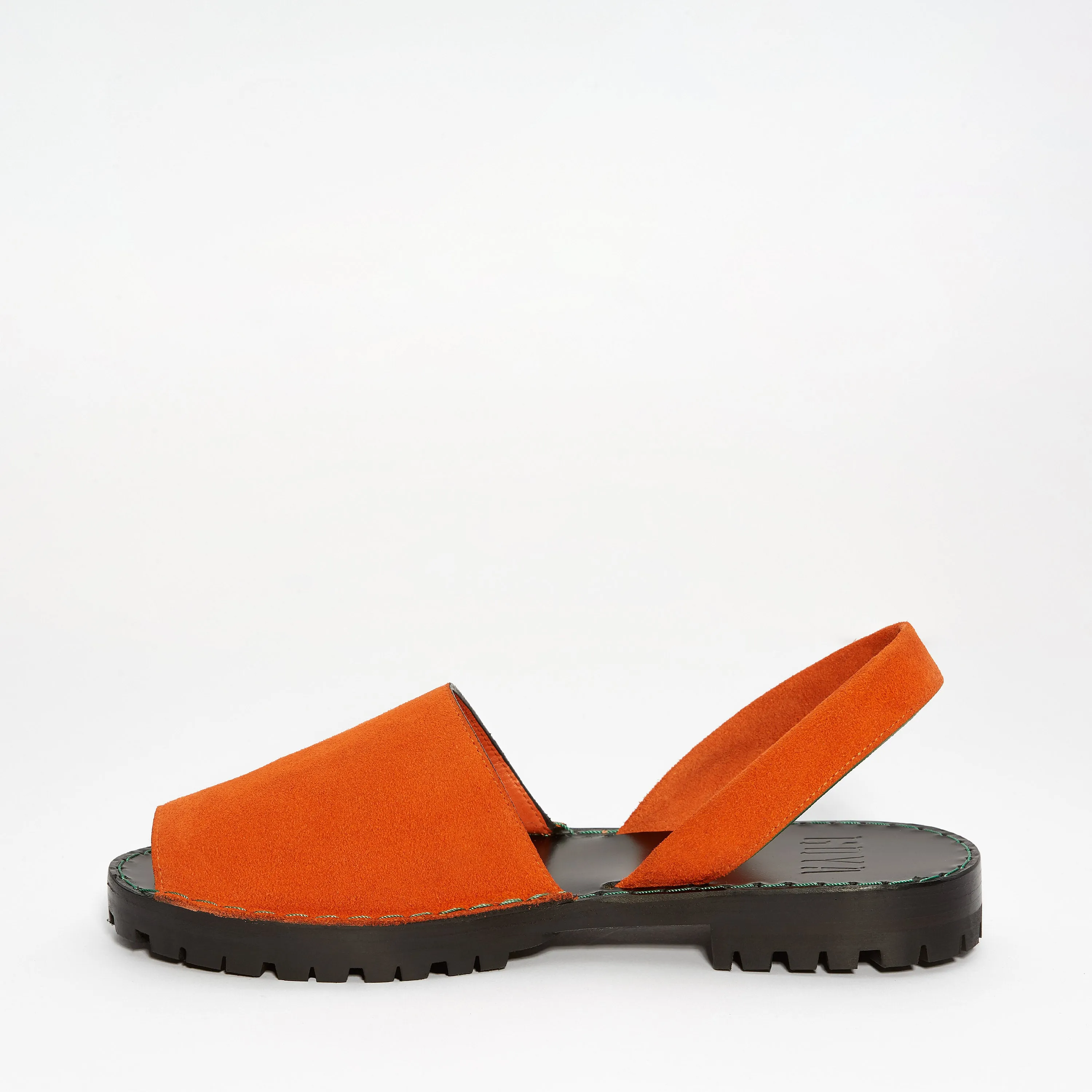 Orange Suede Goya Slide