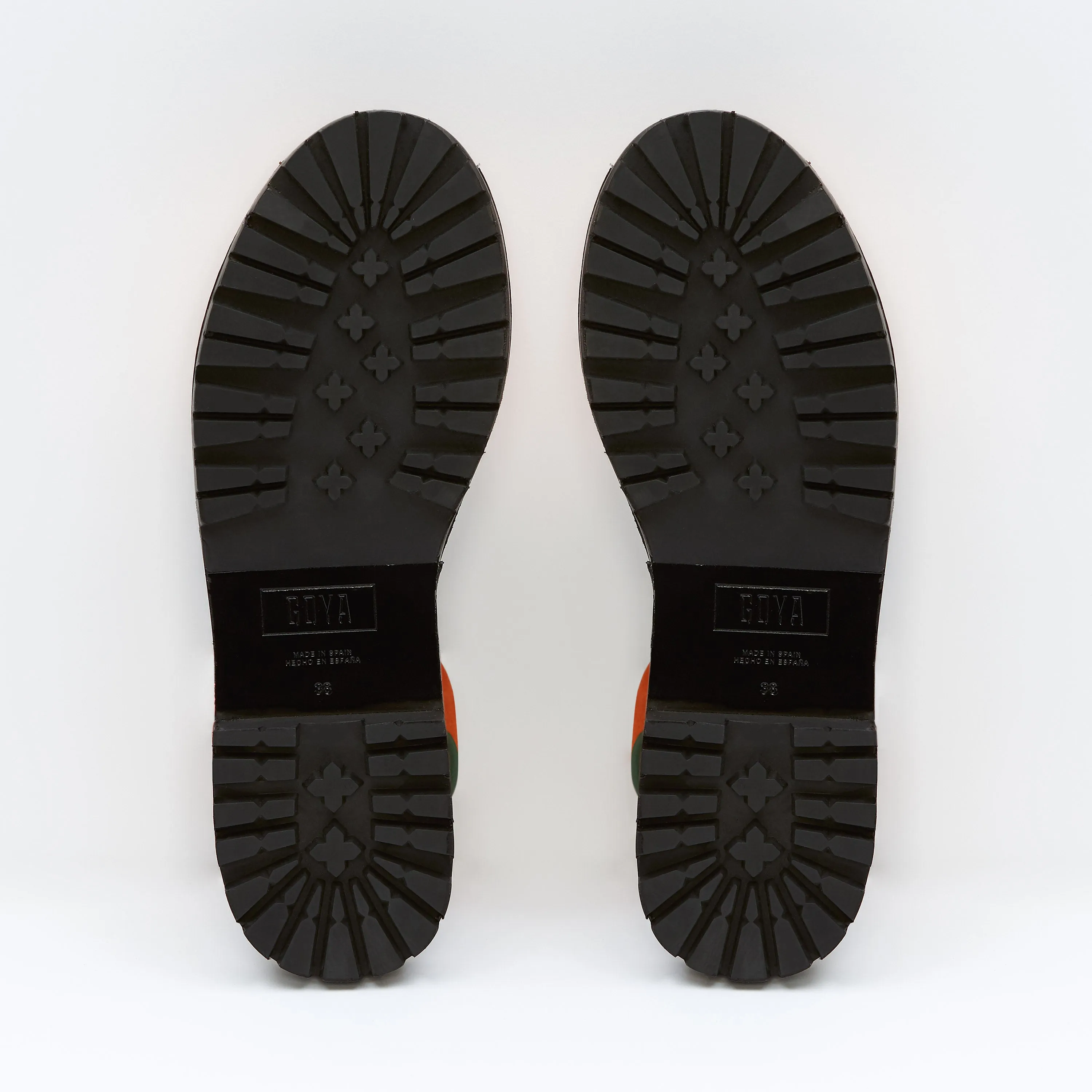 Orange Suede Goya Slide