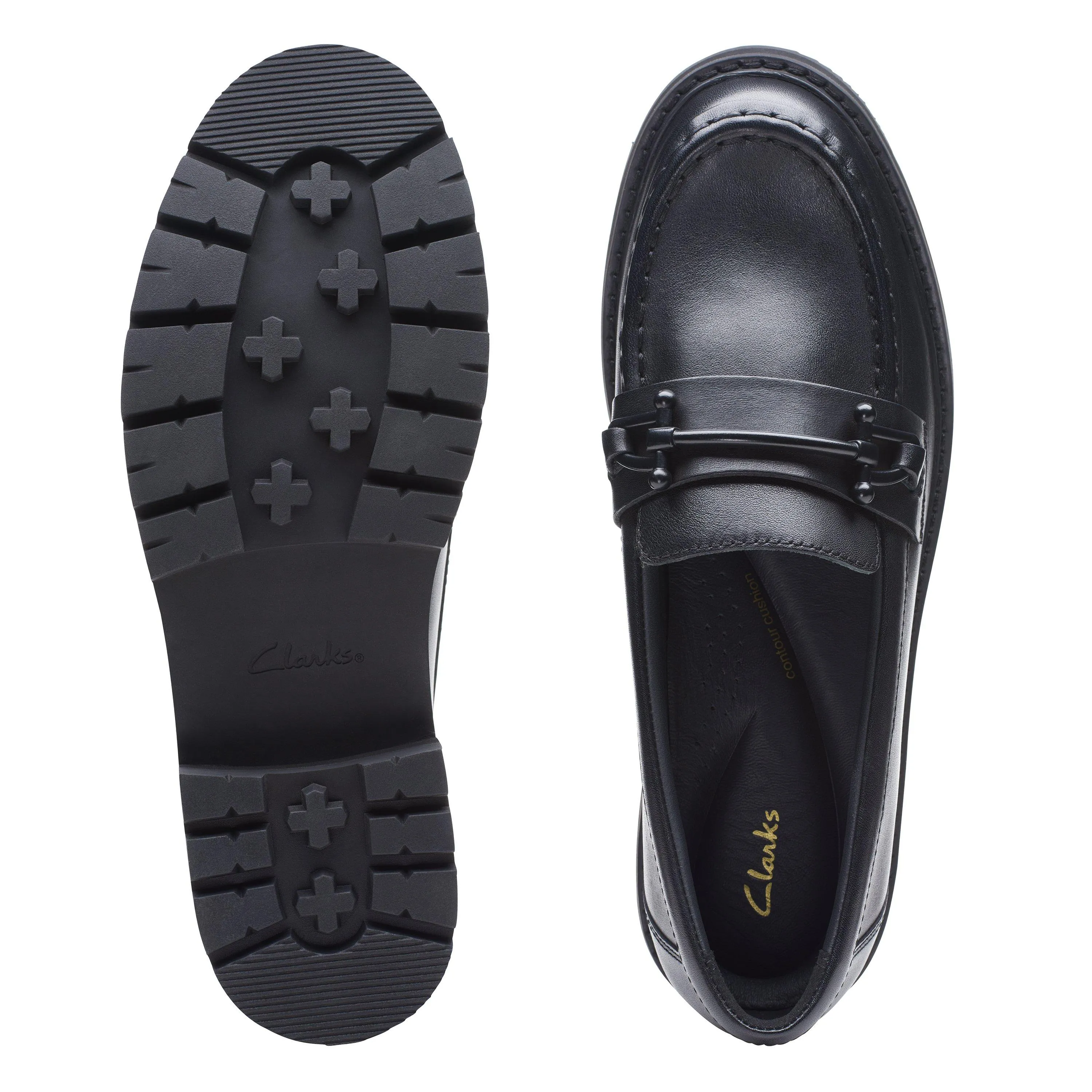 Orianna Bit Black Leather by Clarks