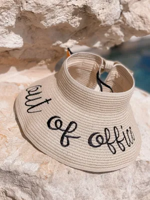 Packable Roll Up Visor - Out Of Office