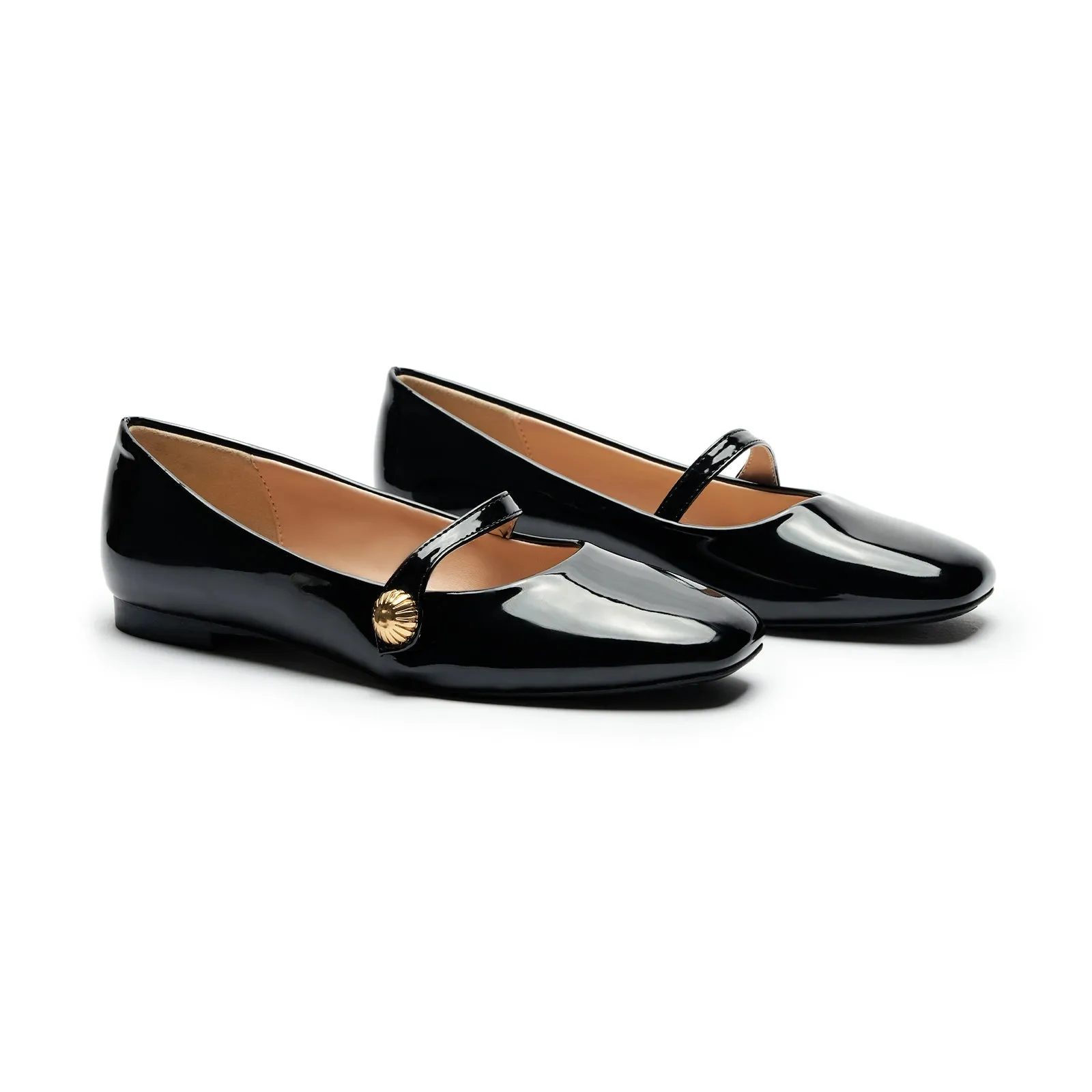 Patent Single-Strap Mary Jane (Clara)