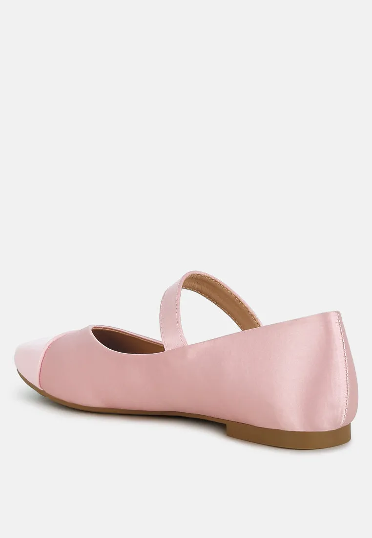 Patent Toe Cap Satin Mary Jane By MODE