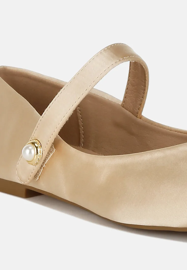 Patent Toe Cap Satin Mary Jane By MODE