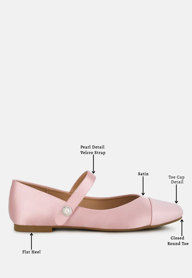 Patent Toe Cap Satin Mary Jane By MODE