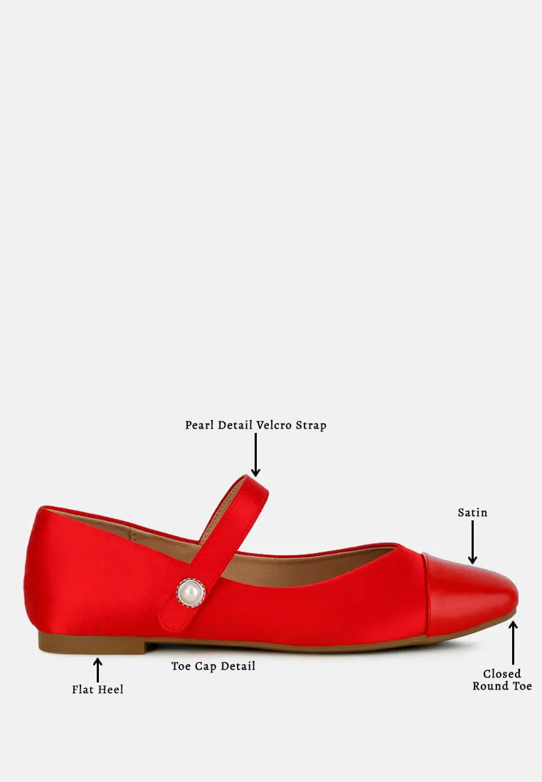 Patent Toe Cap Satin Mary Jane By MODE