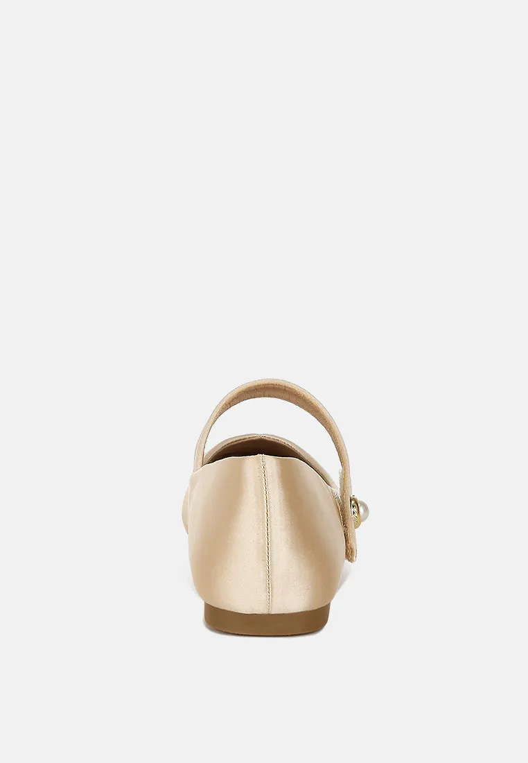 Patent Toe Cap Satin Mary Jane By MODE