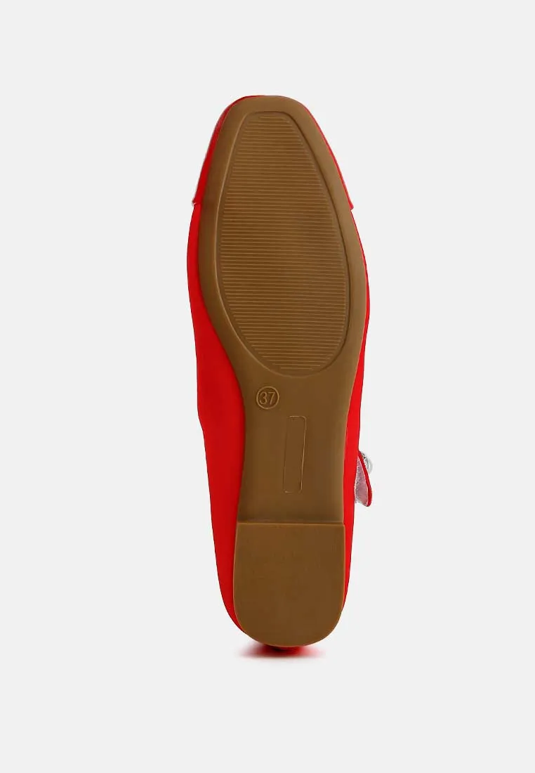 Patent Toe Cap Satin Mary Jane By MODE
