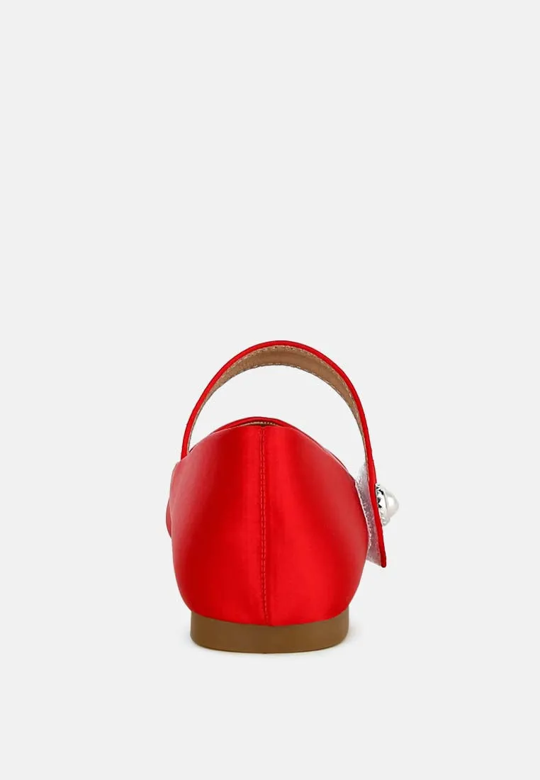 Patent Toe Cap Satin Mary Jane By MODE