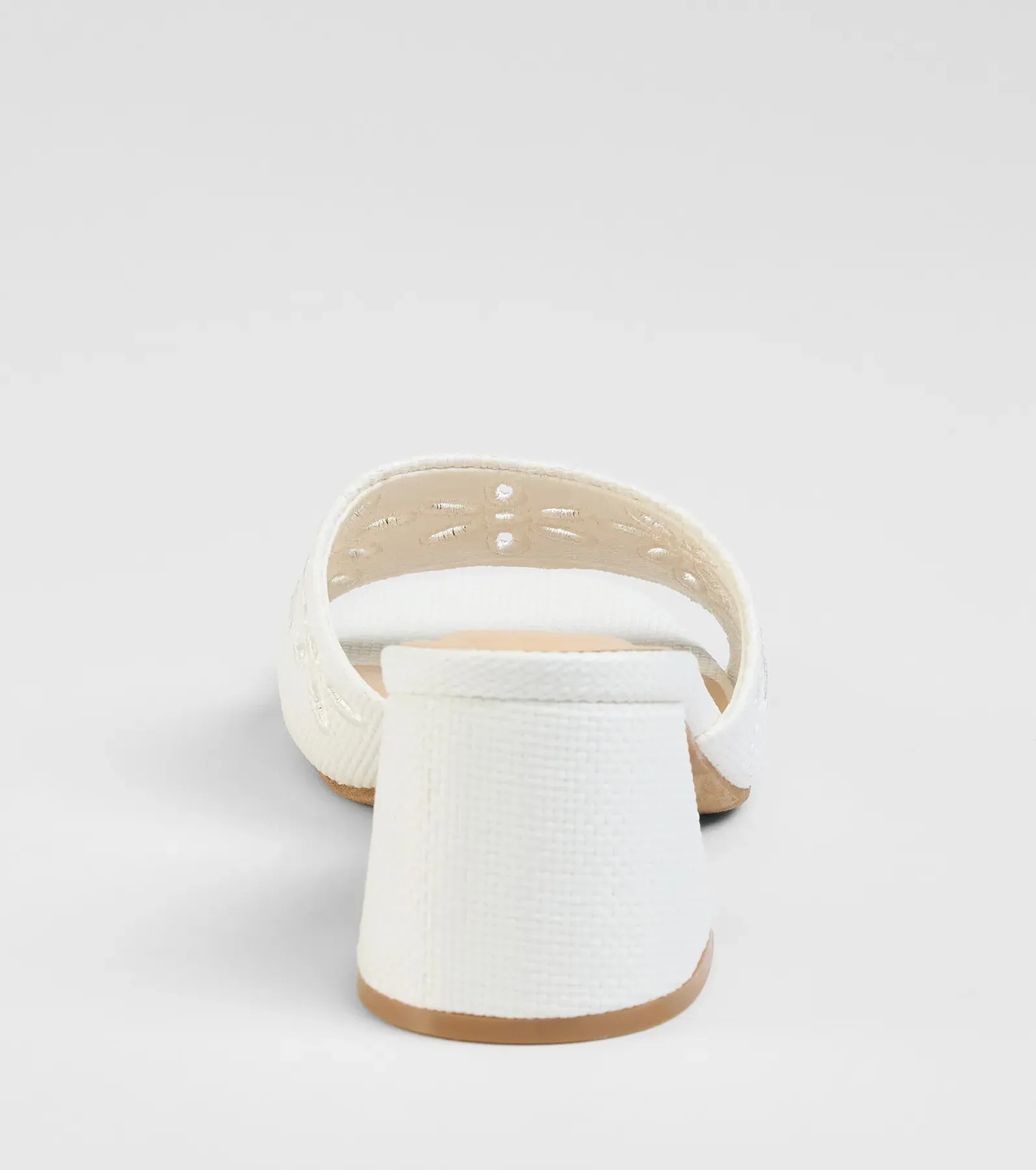 Perfect Pair Cutout Block Heel Mules