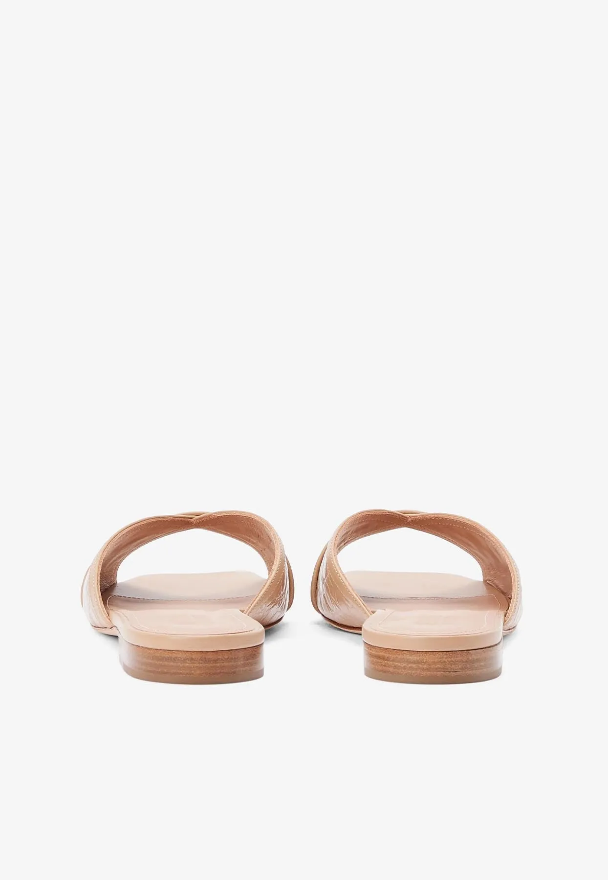 Perla Leather Flat Mules