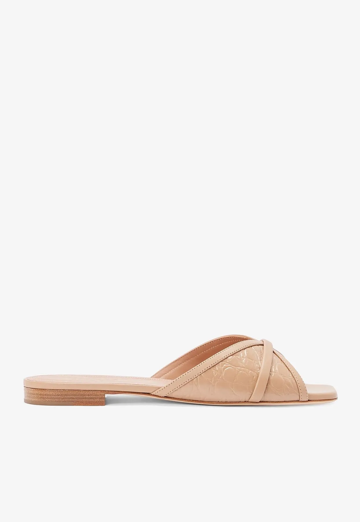 Perla Leather Flat Mules