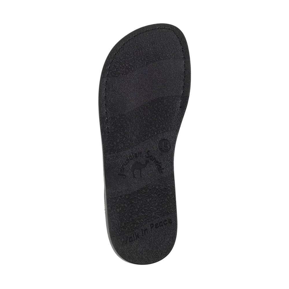 Philip - Leather Woven Strap Sandal | Brown