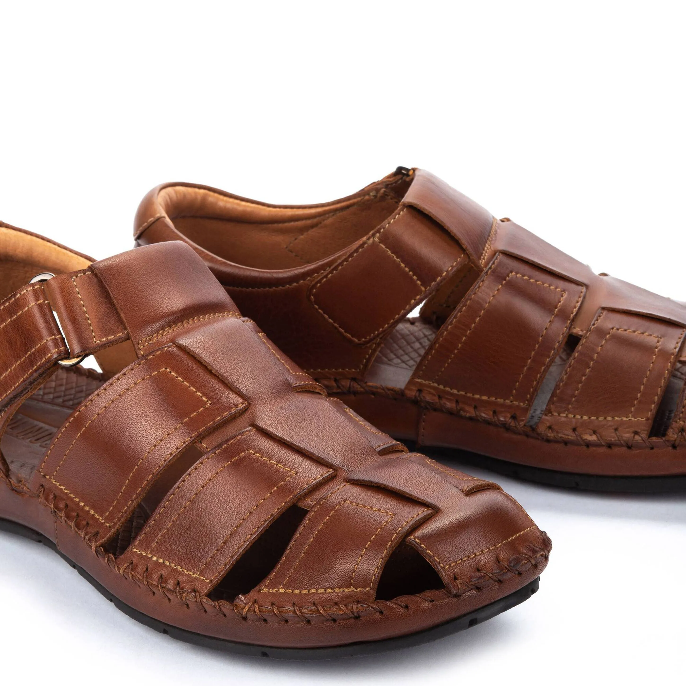 Pikolionos Men Tarifa Fisherman Strap Sandal - Cuero