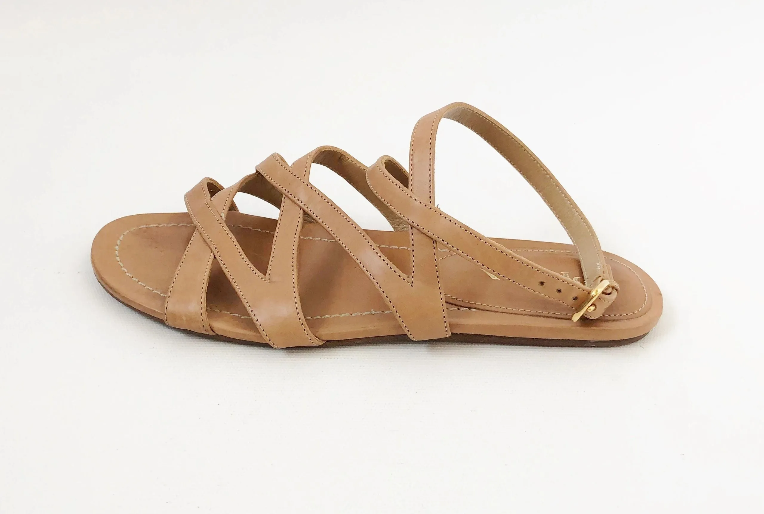 Prada Strappy Sandal Size 36.5 It (6.5 Us)
