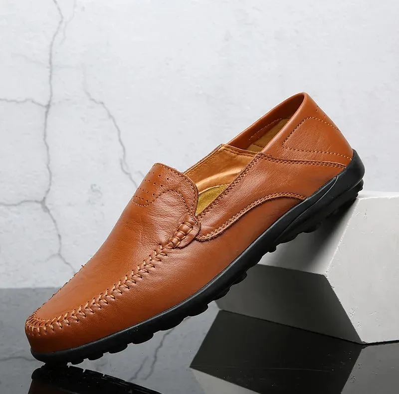 Premium Convertible Leather Loafers