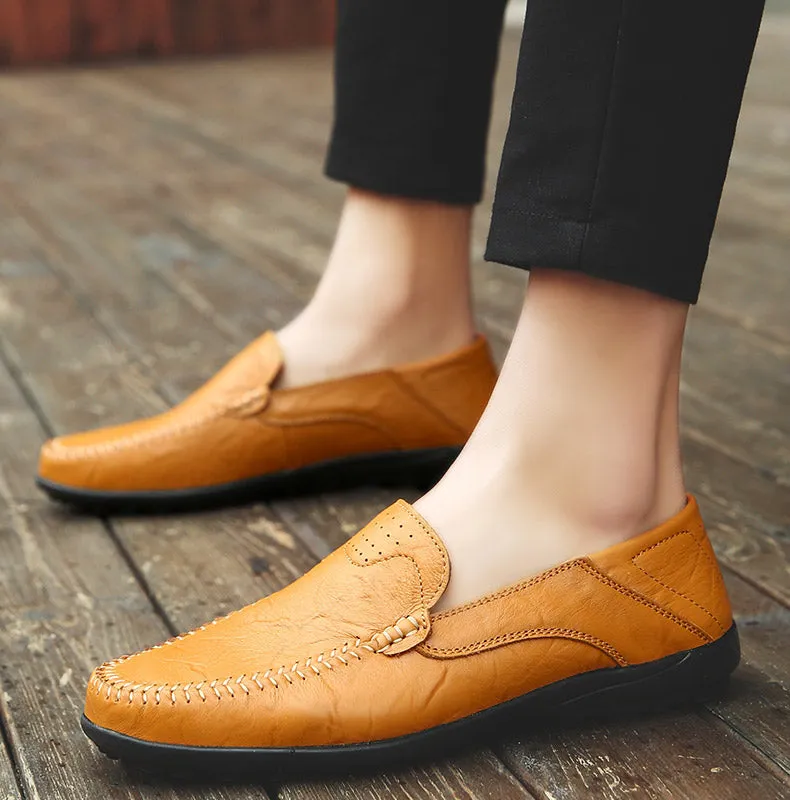 Premium Convertible Leather Loafers
