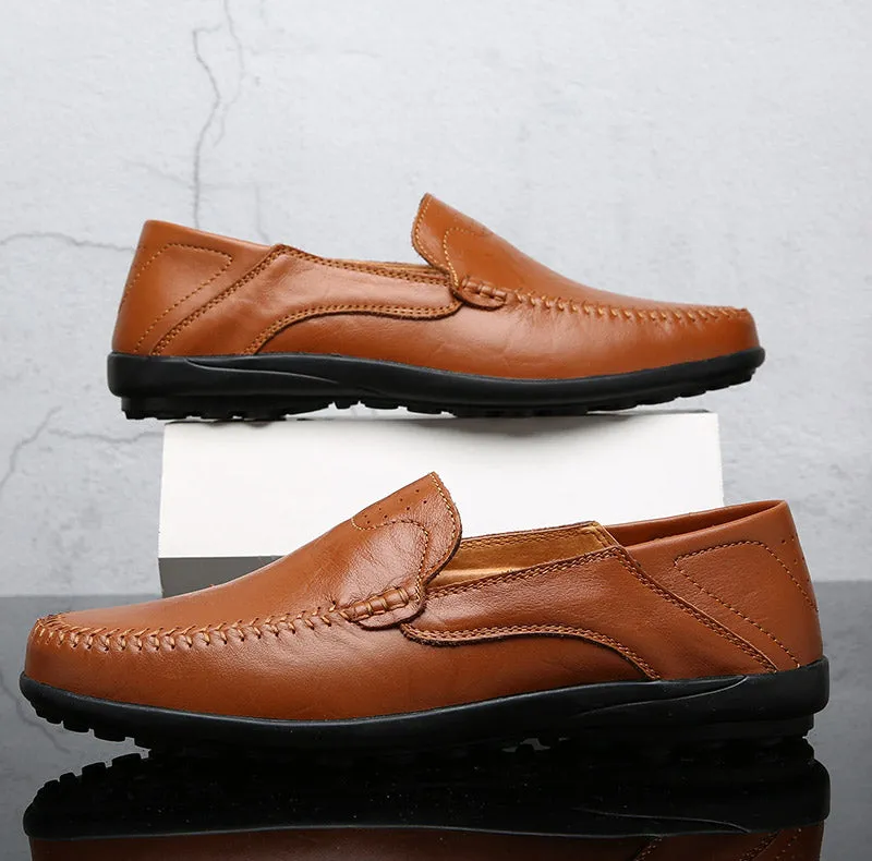 Premium Convertible Leather Loafers
