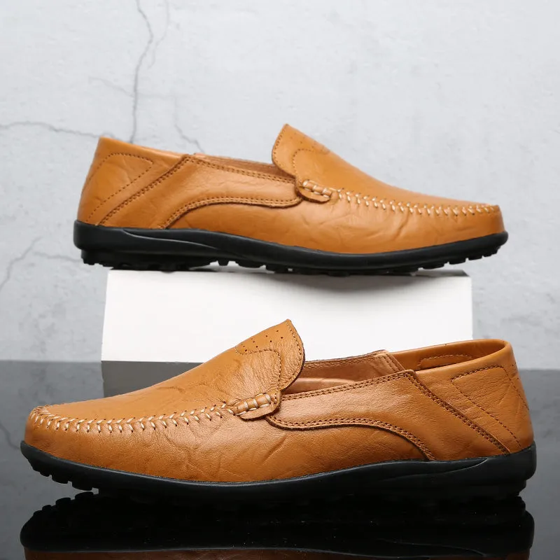 Premium Convertible Leather Loafers