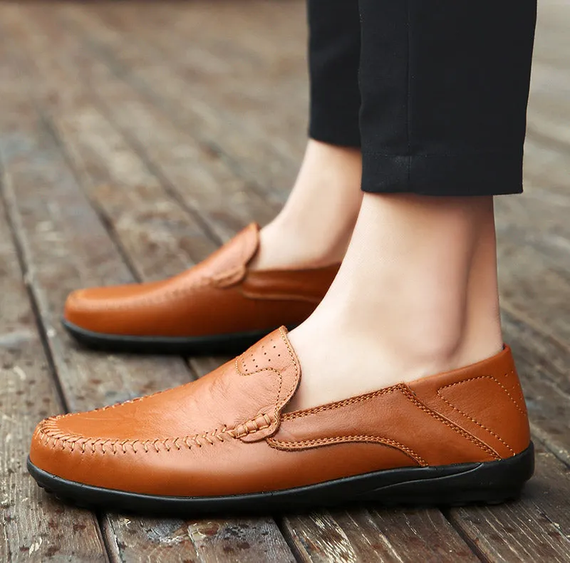 Premium Convertible Leather Loafers
