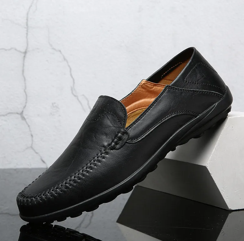 Premium Convertible Leather Loafers