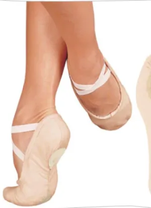 Pro 1C Sansha Canvas Pink Split Sole Slipper