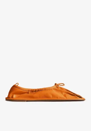 Puntera Nappa Leather Flats