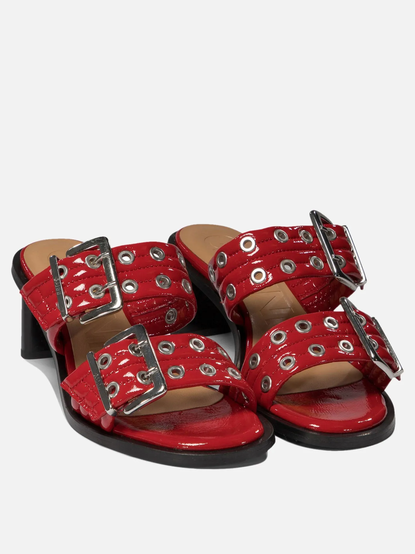 "Buckle" mules