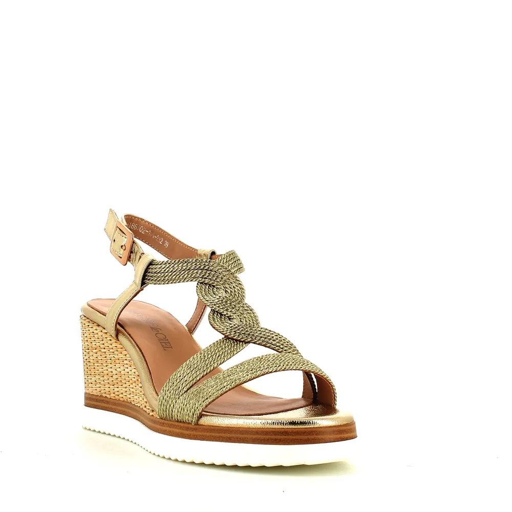 Regarde Le Ciel Madison Wedge Sandal Gold