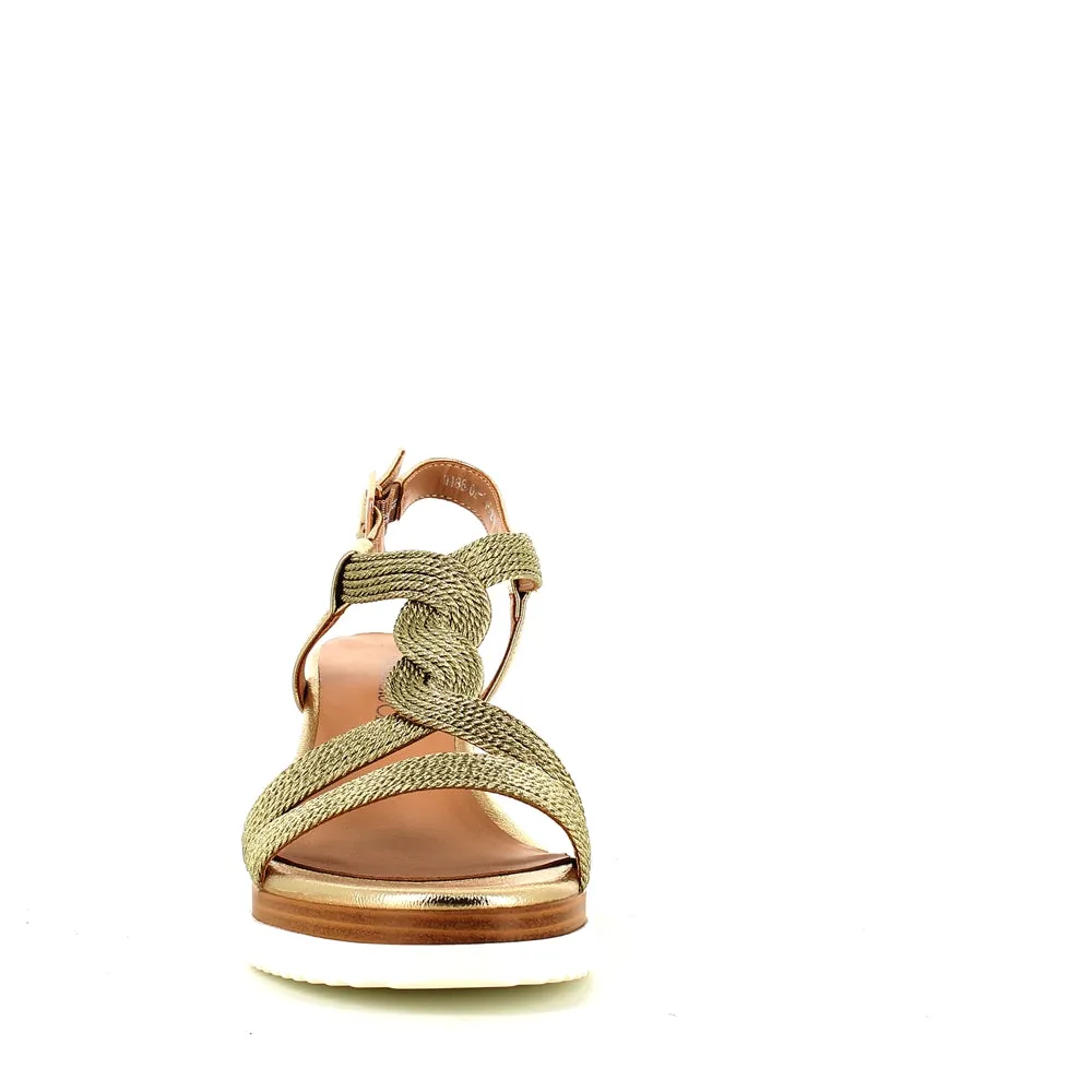 Regarde Le Ciel Madison Wedge Sandal Gold