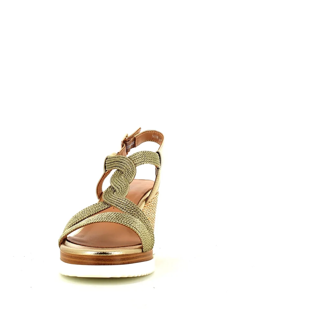 Regarde Le Ciel Madison Wedge Sandal Gold