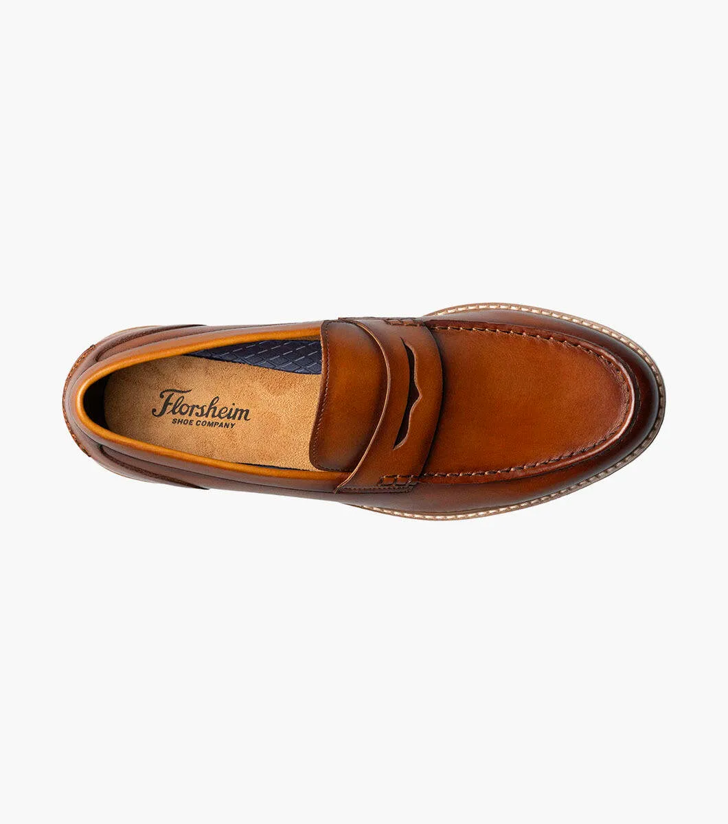 Renegade Moc Toe Penny Loafer-Cognac Multi| Florsheim