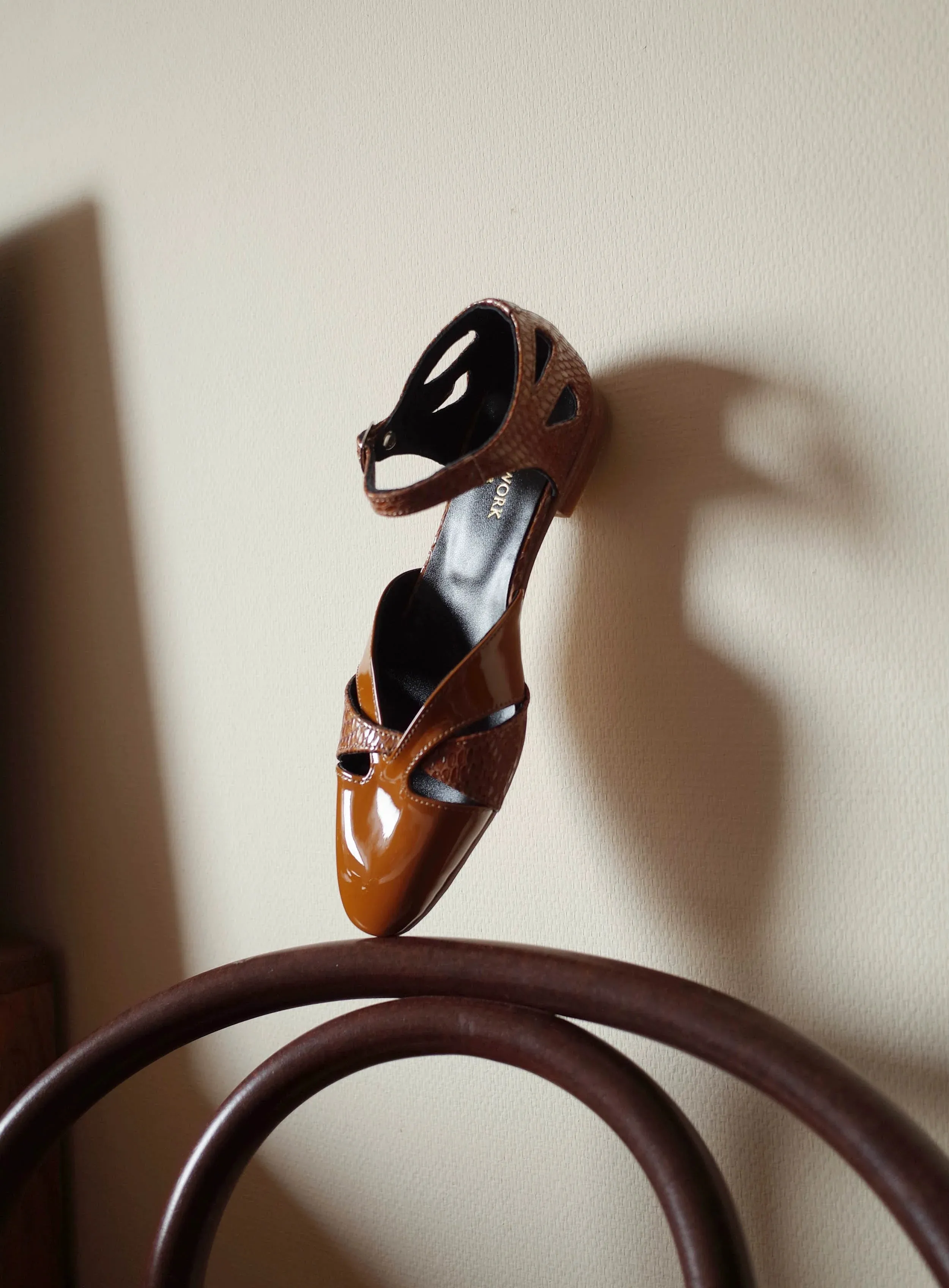 Retro Woven Mary Jane Sandals