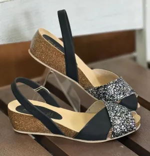 Ria Stella Night Black Wedge